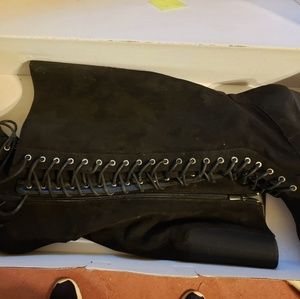 Lane Bryant lace up boot